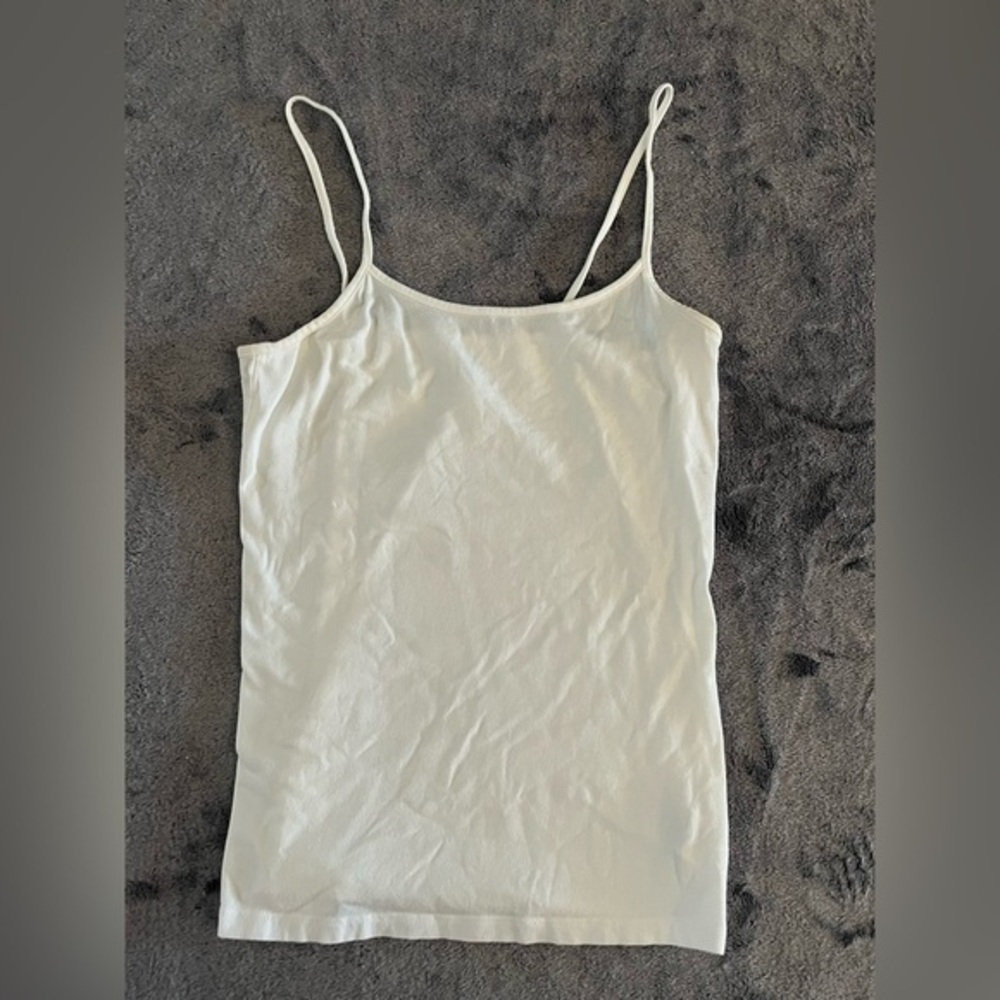 White Adjustable Strap Cami Top Size XS